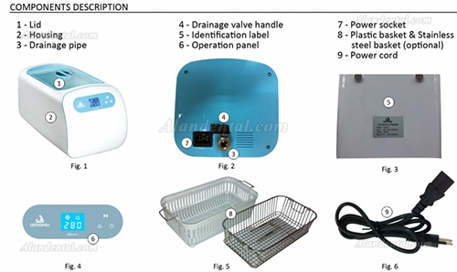 HISHINE® Ultron I Ultrasonic Cleaner LED Display 2.5L